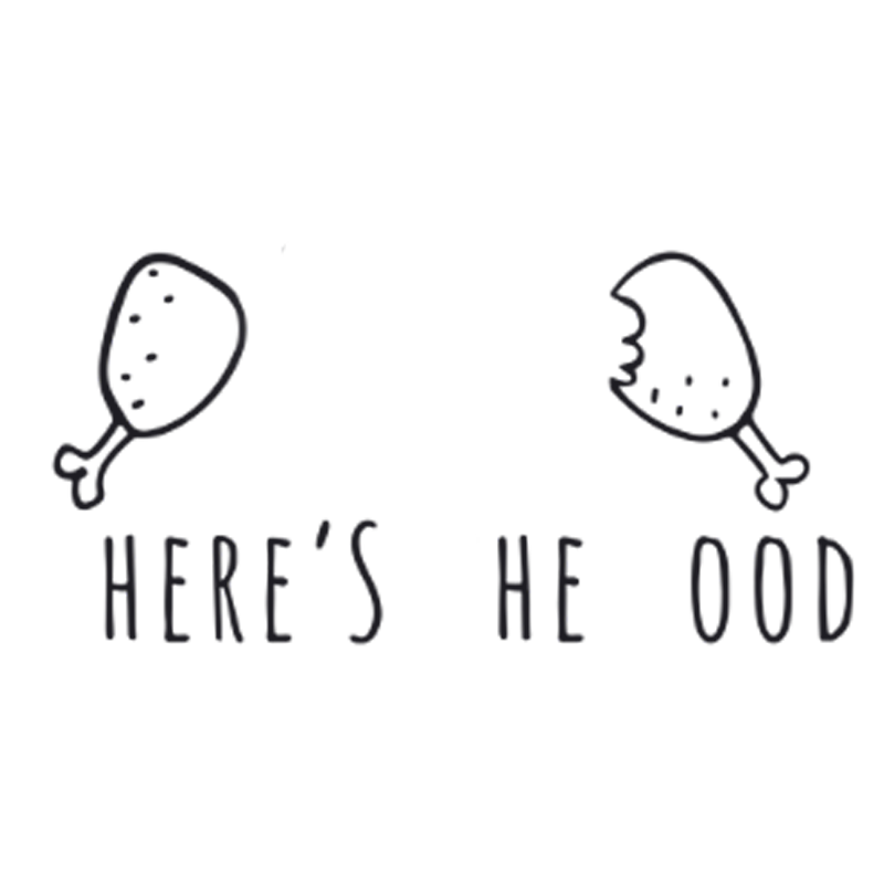 מדבקה - where's the food