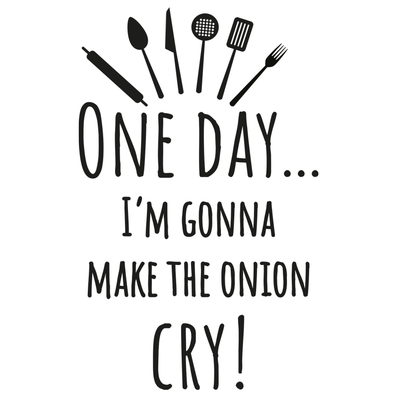 מדבקה - אני אגרום לבצל לבכות