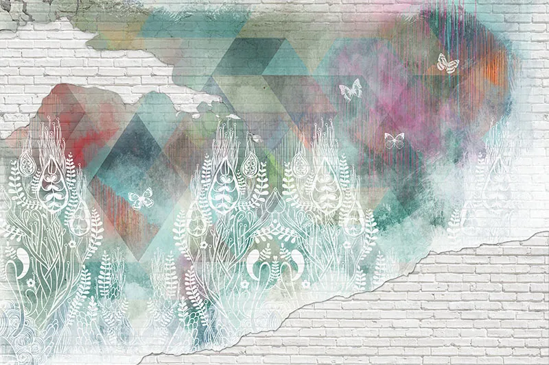 טפט - גרפיטי סדוק מעוצב