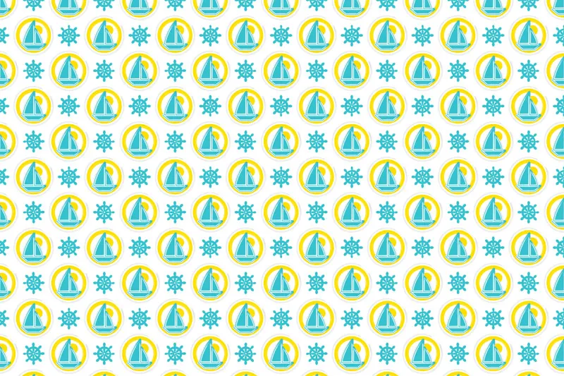 טפט - סירות כחולות