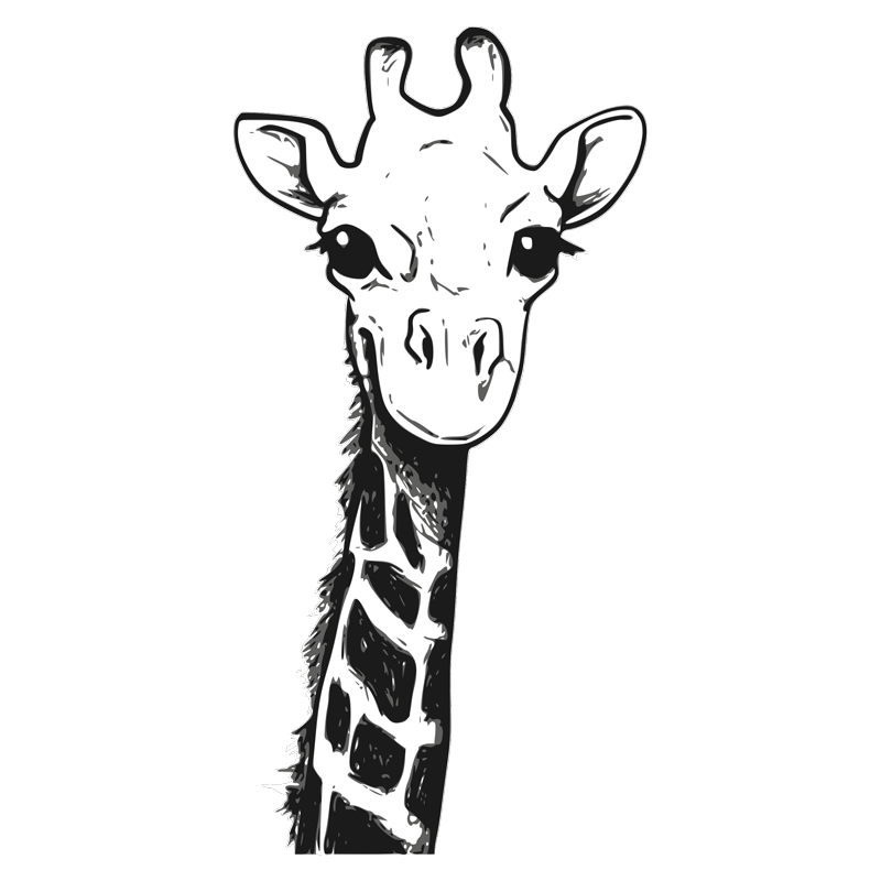 מדבקה - ג'ירפה מצחיקה