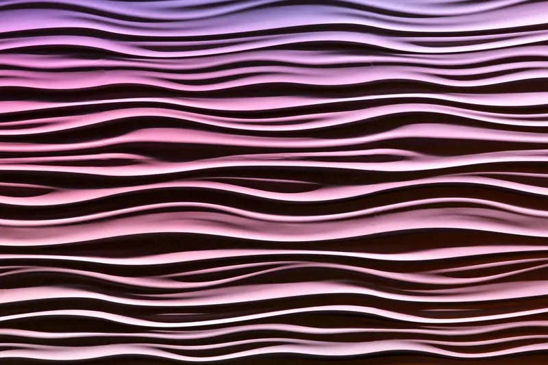 טפט - גלים מסולסלים ורוד סגול