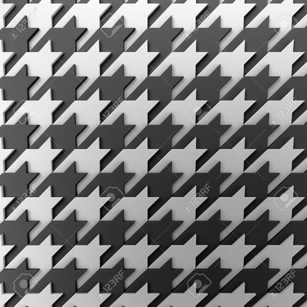 טפט - עיצוב צורות שחור לבן
