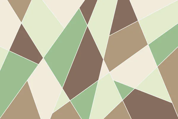 טפט - צורות בהירות חום ירוק