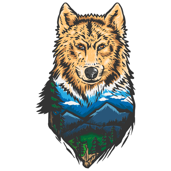 מדבקה - זאב מאוייר