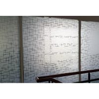 מדבקה לזכוכית - חריצים חלביים