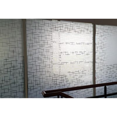 מדבקה לזכוכית - חריצים חלביים