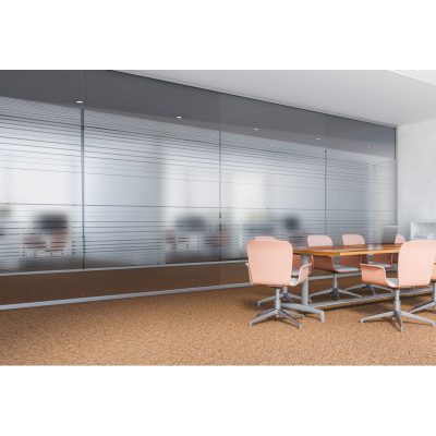 מדבקה לזכוכית - פסים חלביים