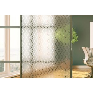 מדבקה לזכוכית - יהלומים חלביים