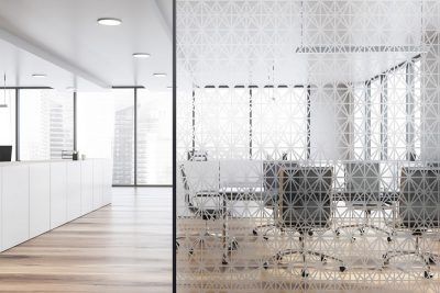 מדבקה לזכוכית - עיצוב חלבי