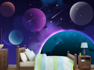 מדבקת טפט - כוכבי לכת