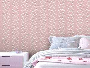 מדבקת טפט - חצים רקע ורוד