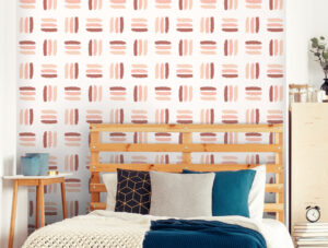 מדבקת טפט - שלישיית פסים כתמומים