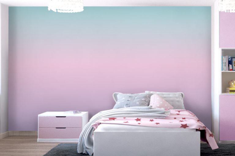 מדבקת טפט - פייד ורוד סגול תכלת