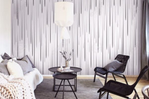 מדבקת טפט - טיפות שחורות