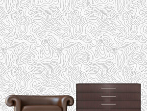 מדבקת טפט - צורות מסולסלות