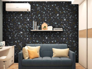 מדבקת טפט - עיצוב מרצפת גוון כהה