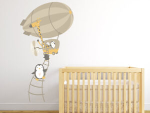 מדבקת קיר - חיות מתוקות