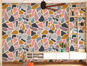 מדבקת טפט - כתמים צבעוניים