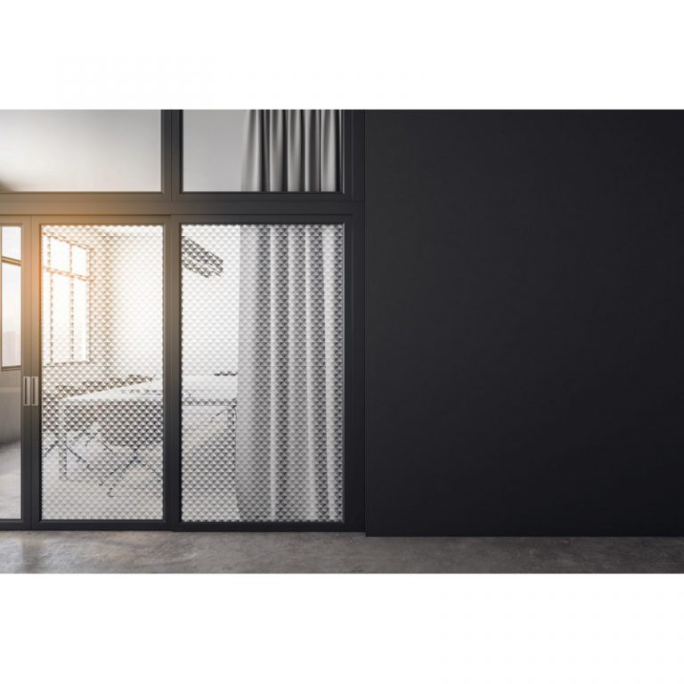 מדבקה לזכוכית - צורות יהלומים חלביים