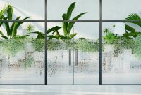 מדבקה לזכוכית - אבנים חלביות