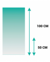 מדבקה לזכוכית - מעבר חלבי עדין