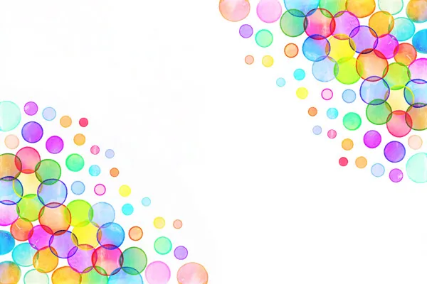 מדבקת טפט - עיגולים צבעוניים