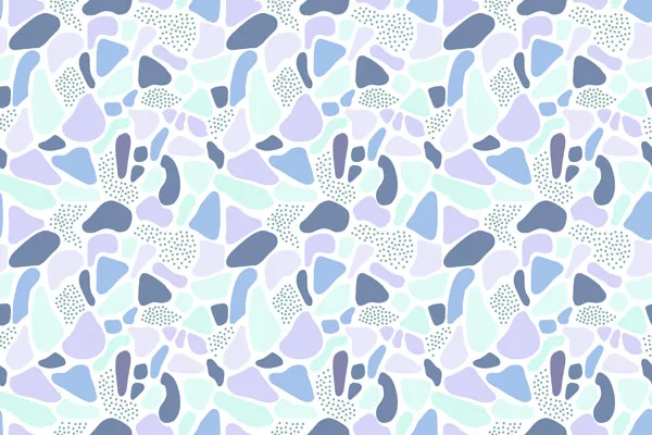 מדבקת טפט - כתמים צבעוניים בגווני כחול