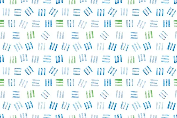 טפט - שלישיית פסים כחול ירוק