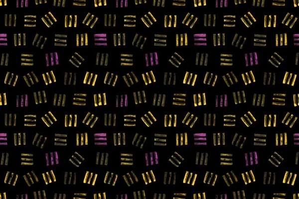 טפט - שלישיית פסים שחור צהוב ורוד