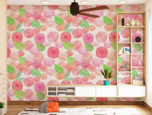 טפט - פרחים ורודים