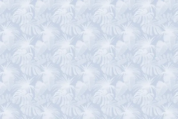 טפט - עלים בהירים ורקע תכלת