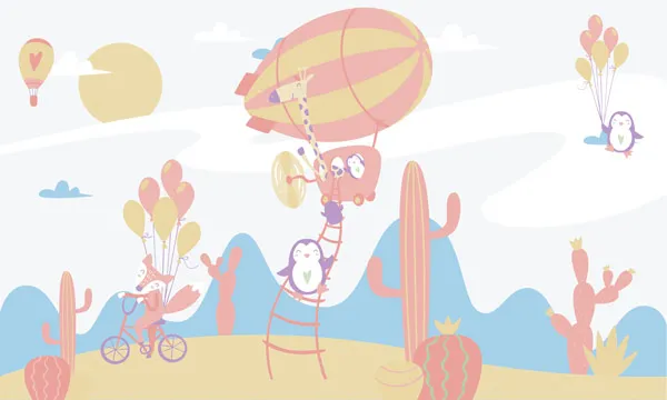 טפט - חיות מעופפות במדבר צבעוני