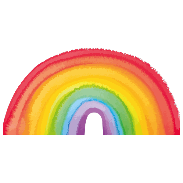 מדבקה - קשת בענן