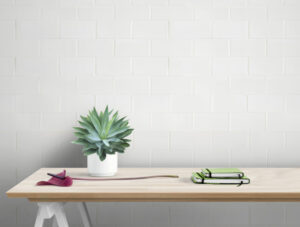 מדבקת טפט | קיר בריקים לבנים