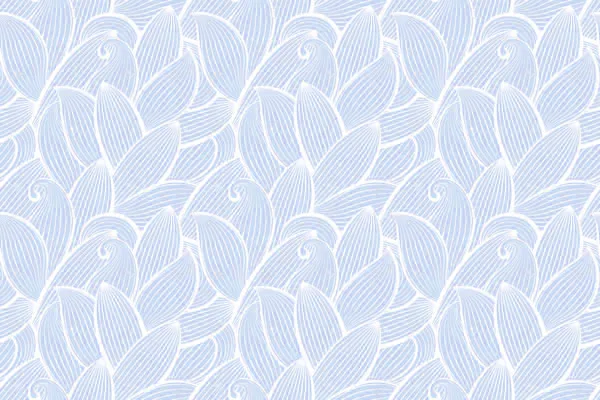 מדבקת טפט - עלים מעוצבים בהירים - תכלת