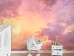 טפט - שמיים ורודים זריחה