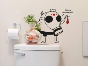 מדבקת קיר - טים השובב בשרותים