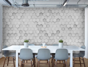 טפט | כוורת אפורה תלת מימדית