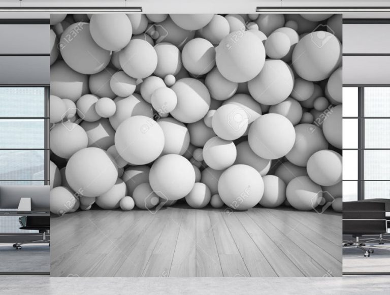 טפט | כדורי תלת מימד על פרקט