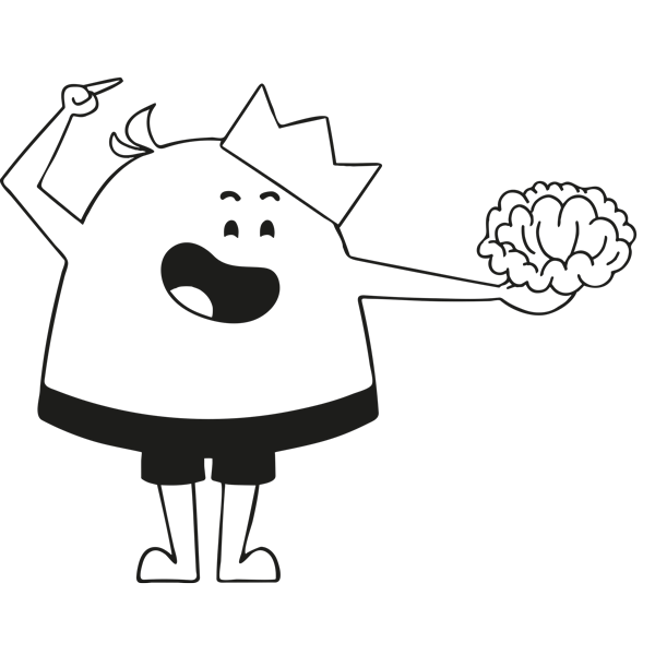 מדבקת קיר - טים השובב מצא מוח