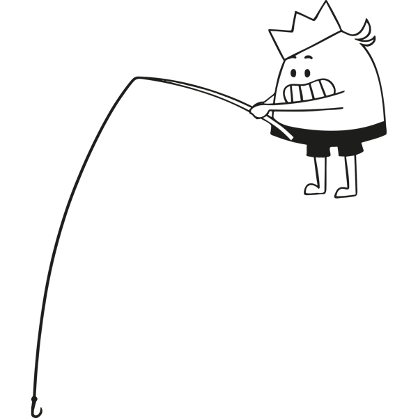 מדבקת קיר - טים השובב יוצא לדוג