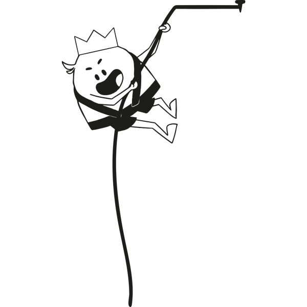 מדבקת קיר | טים השובב עושה סנפלינג