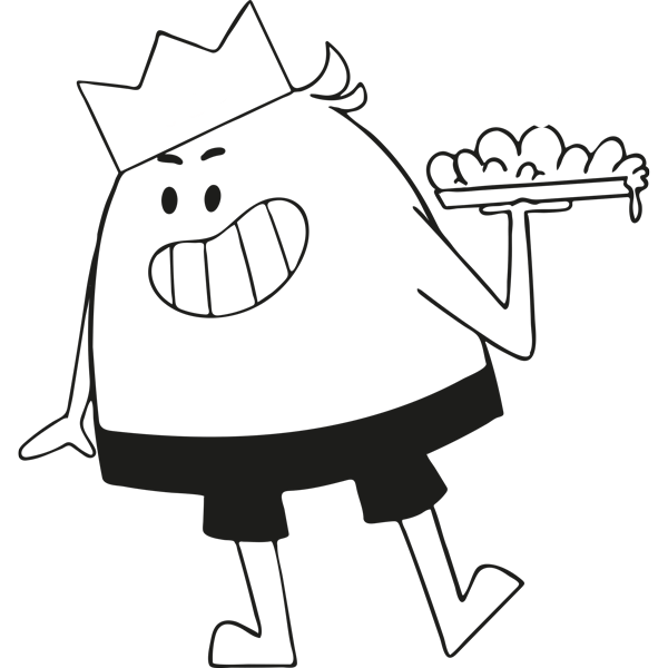 מדבקת קיר | טים השובב באמצע מתיחה