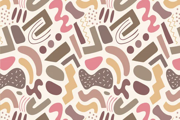 טפט | צורות בגוונים חמים