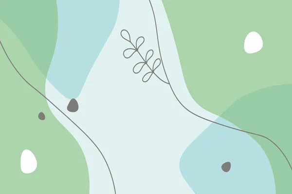 טפט | צורות אבטרקטיות בגווני כחול וירוק