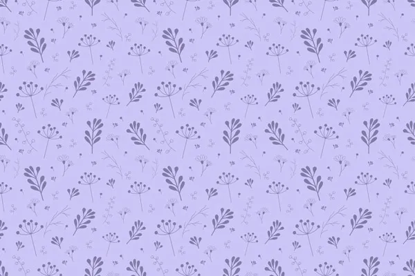 טפט | עלים פורחים לבנים על רקע סגול