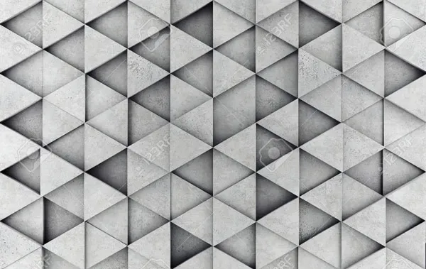 טפט | משולשי בטון תלת מימד