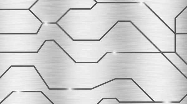 טפט | מתכת ואורות בשחור לבן