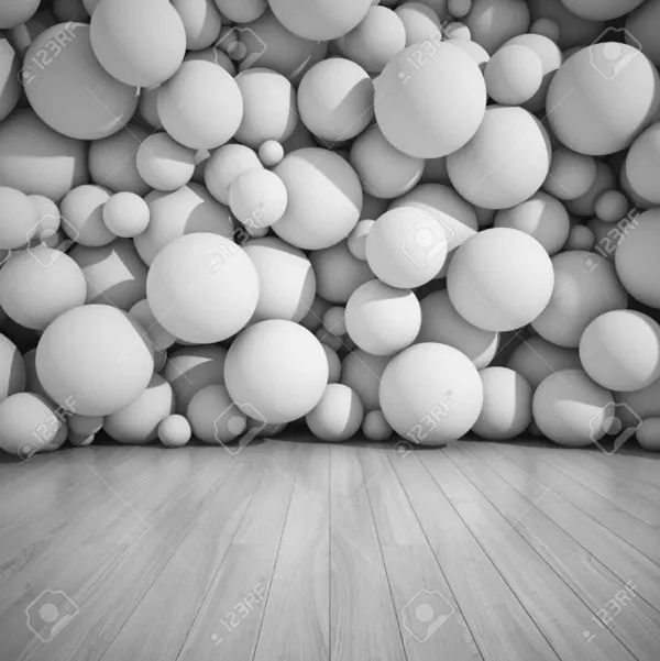 טפט | כדורי תלת מימד על פרקט